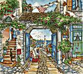 Click for more details of To The Harbour (cross stitch) by Letistitch
