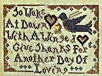 Click for more details of To Wake At Dawn (cross stitch) by Homespun Elegance