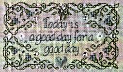 Click for more details of Today Is A Good Day (cross stitch) by The Sweetheart Tree