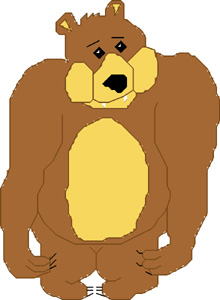 Click/tap for more details of Tony Bear (cross stitch) by Anne Peden