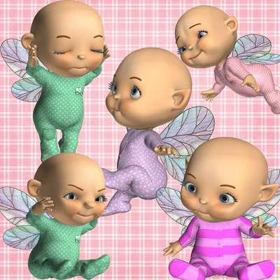Click for more details of Toon Baby Fairy 2 (digital downloads) by DawnsDesigns