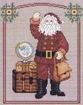 Click for more details of Travelling Santa (cross stitch) by Sue Hillis Designs