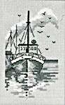 Click for more details of Trawler (cross stitch) by Permin of Copenhagen