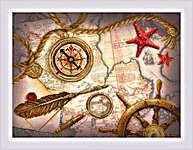 Click for more details of Treasure Hunting (embellished cross stitch) by Riolis