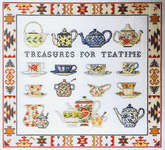 Click for more details of Treasures for Teatime (cross stitch) by Permin of Copenhagen