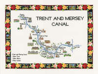 Click for more details of Trent and Mersey Canal (cross stitch) by Sue Ryder