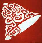 Click/tap for more details of Tribal Bell (cross stitch) by White Willow Stitching