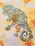 Click for more details of Tribal Chameleon (cross stitch) by White Willow Stitching