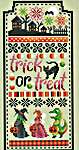 Click/tap for more details of Trick or Treat Sampler (cross stitch) by Shannon Christine