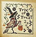 Click for more details of Trix Or Treat (cross stitch) by Blackbird Designs