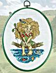Click for more details of Troll Fishing (cross stitch) by Permin of Copenhagen