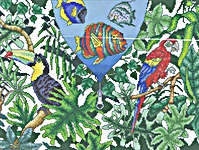 Click for more details of Tropical Fantasy (cross stitch) by Mike Vickery