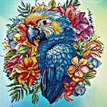 Click for more details of Tropical Parrot (cross stitch) by Les Petites Croix de Lucie