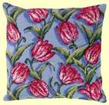 Click for more details of Tulips Cushion Front (tapestry) by Permin of Copenhagen