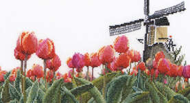 Click for more details of Tulips Fields (cross stitch) by Thea Gouverneur