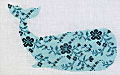 Click for more details of Turquoise Whale (cross stitch) by Cotton Pixels