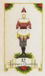 Click/tap for more details of Twelve Drummers Drumming (cross stitch) by Nora Corbett