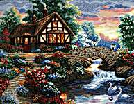 Click for more details of Twilight Bridge (cross stitch) by Dimensions