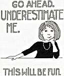 Click for more details of Underestimate Me (cross stitch) by Imaginating