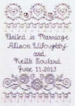 Click/tap for more details of United in Marriage (cross stitch) by Stoney Creek