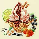 Click for more details of Vanilla Ice Cream (cross stitch) by Magic Needle