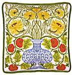 Vase of Roses - William Morris Style Cushion Front