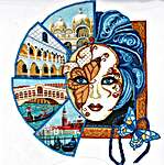 Click for more details of Venetian Mask (cross stitch) by Andriana