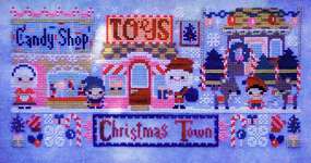 Click for more details of Very Merry Christmas Town  (cross stitch) by The Frosted Pumpkin Stitchery