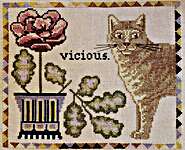 Click for more details of Vicious (cross stitch) by The Artsy Housewife