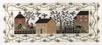 Click/tap for more details of Village Green (cross stitch) by The Prairie Schooler