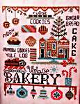 Click/tap for more details of Vintage Christmas Bakery (cross stitch) by Kira Lyns Needlearts