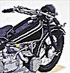 Click/tap for more details of Vintage Cycles (cross stitch) by Stoney Creek