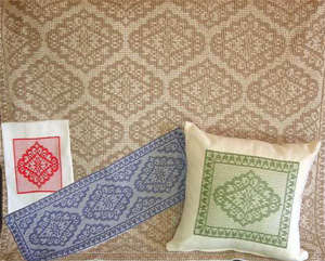 Click/tap for more details of Vintage Lace (swedish weaving) by Swedish Weave Designs