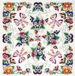 Click for more details of Violaceae The Pansy Mandala (cross stitch) by Glendon Place