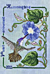 Click for more details of Violet-Crowned Hummingbird (cross stitch) by Crossed Wing Collection