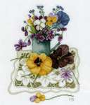 Click for more details of Violets (cross stitch) by Marjolein Bastin