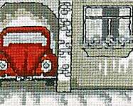 Click/tap for more details of VW (cross stitch) by Permin of Copenhagen
