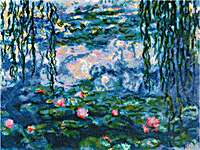 Click/tap for more details of Water Lilies after Claude Monet's Painting (cross stitch) by Riolis