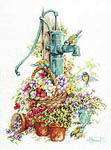 Click for more details of Water Pump and Birds (cross stitch) by Lanarte