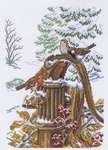 Water Pump with Birds in Winter