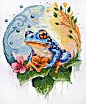 Click/tap for more details of Water's Shimmer (cross stitch) by Abris Art