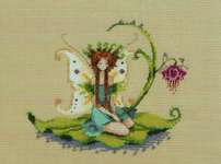 Click/tap for more details of Water Sprite (cross stitch) by Nora Corbett