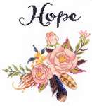 Click for more details of Watercolour Flowers - Hope (cross stitch) by Janlynn