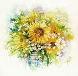 Watercolour Sunflowers