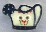 Click for more details of Watering Can Button (beads and treasures) by Mill Hill