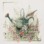 Click for more details of Watering Can (cross stitch) by Marjolein Bastin
