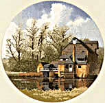 Click for more details of Watermill (cross stitch) by John Clayton