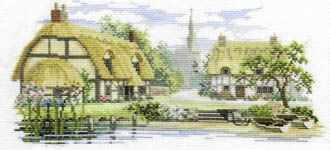 Click for more details of Waterside Lane (cross stitch) by Rose Swalwell