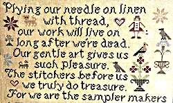 Click for more details of We Are The Sampler Makers (cross stitch) by The Scarlett House