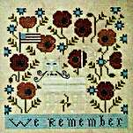 Click/tap for more details of We Remember (cross stitch) by Plum Street Samplers